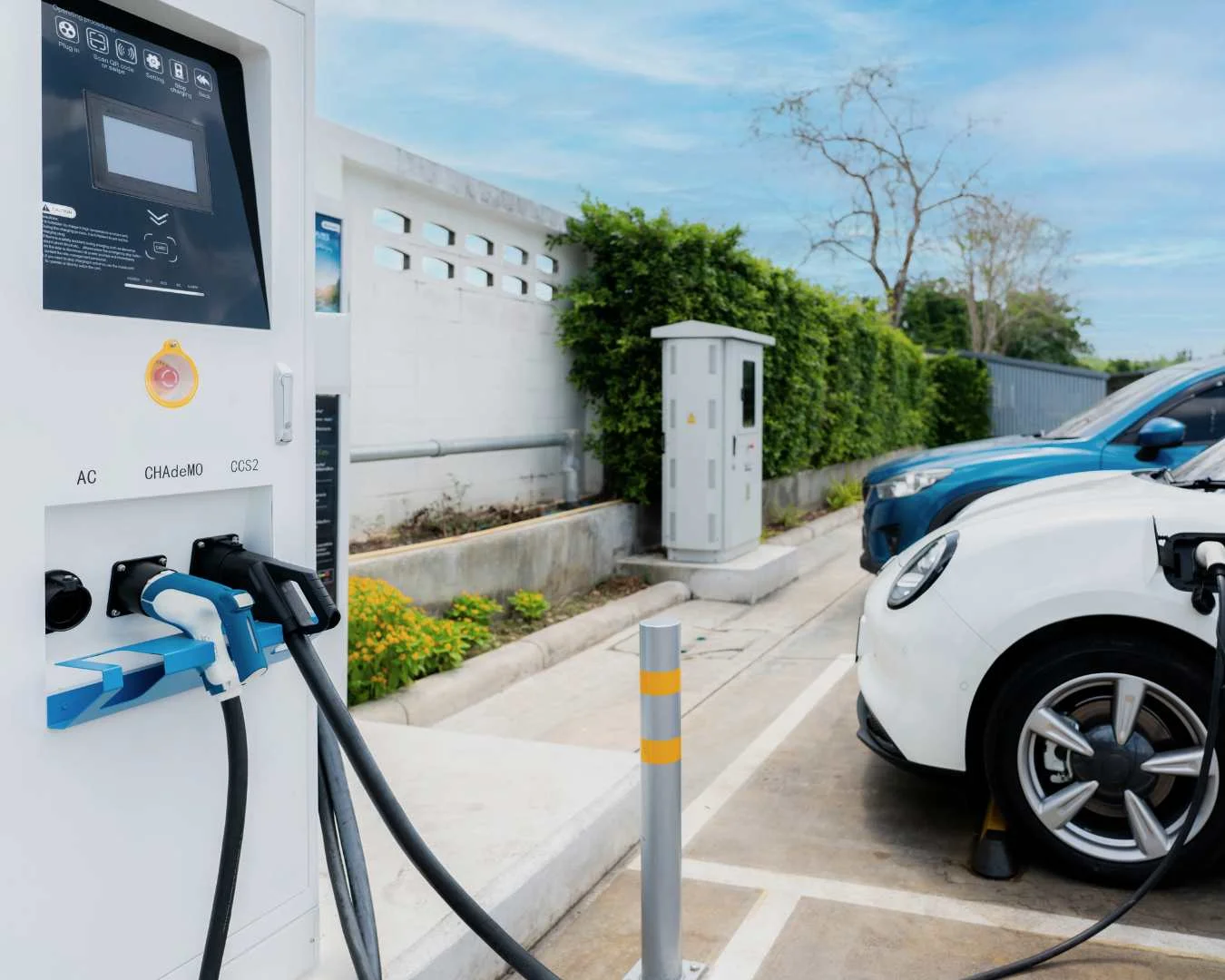 Estación de carga para vehículos eléctricos.